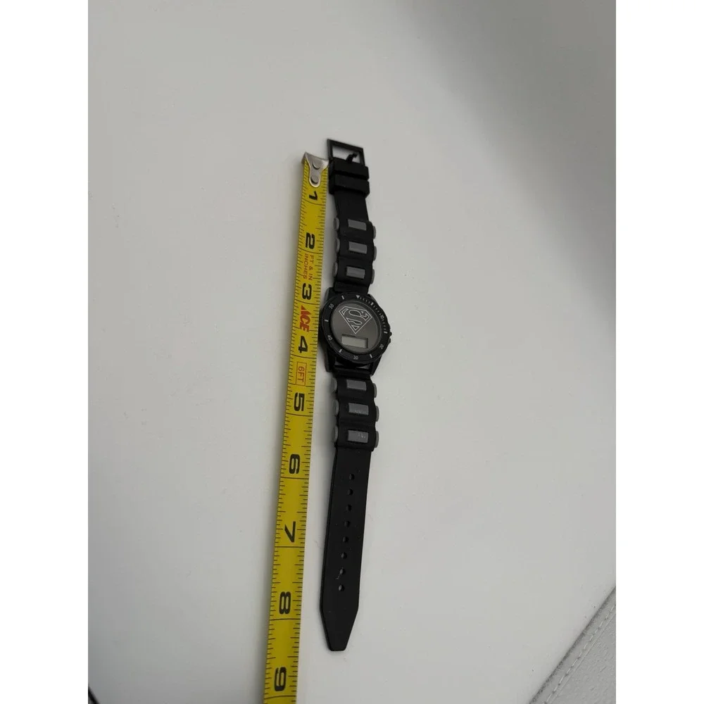Boys Black & Gray Superman Digital Watch